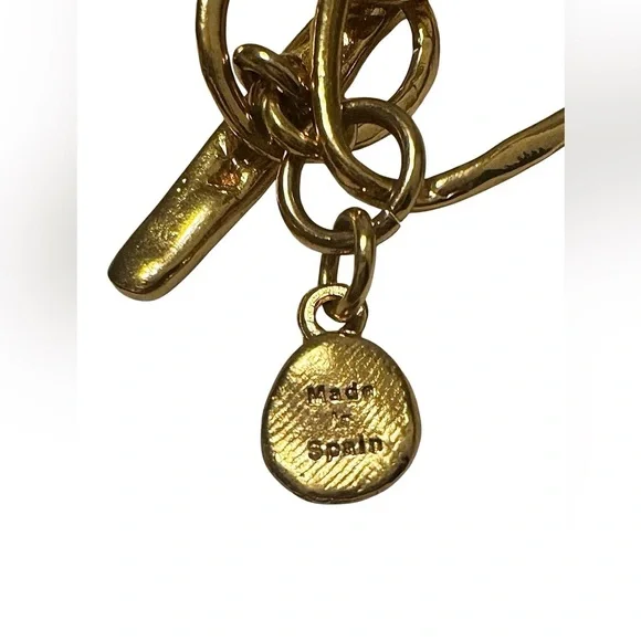 Velatti Gold Plated Chain Necklace with Baroque Pearl Accents - Picture 5 of 6